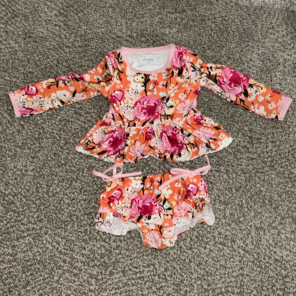 Adorable Sweet Homey floral bathing suit